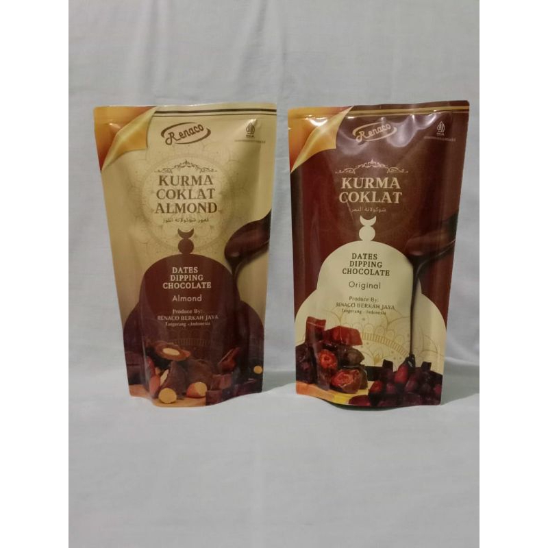 

Coklat Kurma Almond by Renaco Cemilan Manis Snack Oleh Oleh Haji Umroh Khas Tangerang