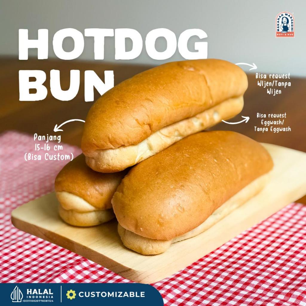 

Roti Makanan Wargasini | Roti Hotdog Bun 16cm / Supplier Roti UMKM