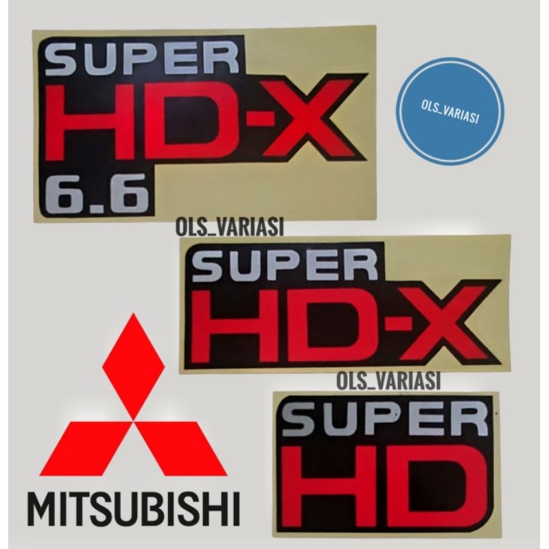 Stiker HDX / stiker super hdx 6.6 / stiker Mitsubishi hdx / stiker canter hdx 6.6 / stiker canter