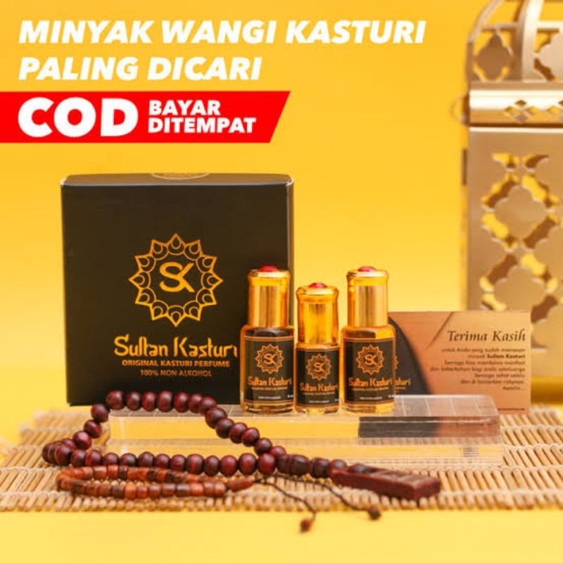 MINYAK WANGI SULTAN KASTURI 100% ORIGINAL