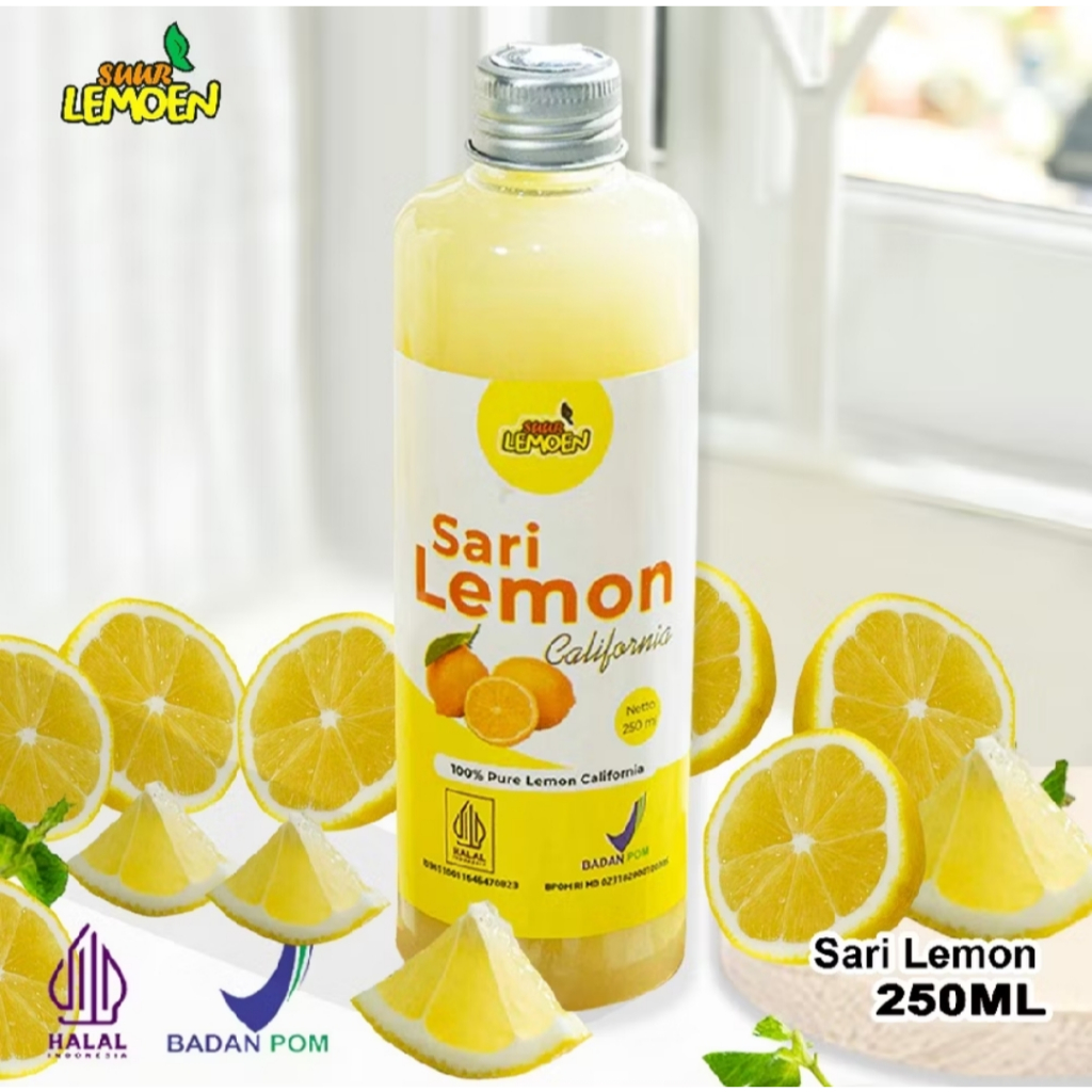 

BPOM Suur Lemoen - Sari Lemon 250ml Murni 100% Air Lemon Untuk Detox - Halal