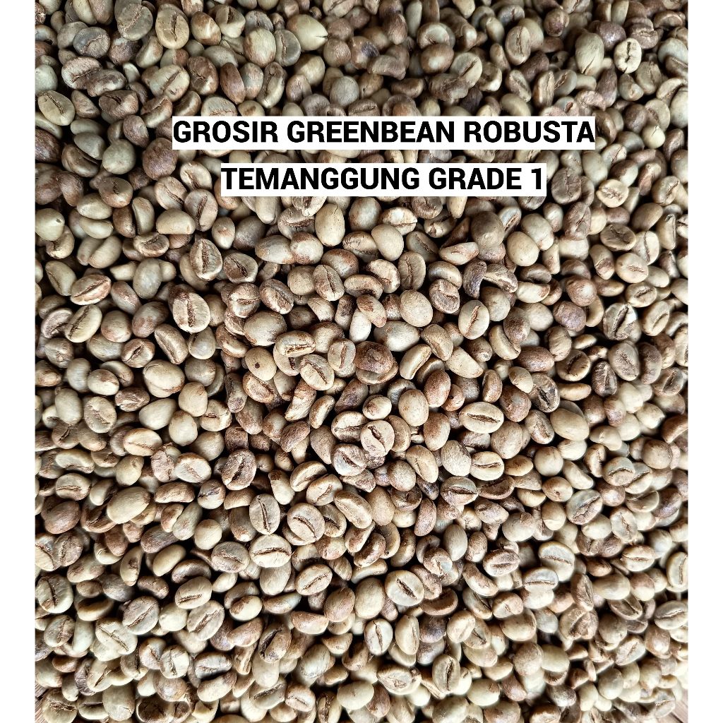 

Grosir Greenbean Kopi Robusta Temanggung Grade 1 Kemasan 5 KG Biji Kopi Mentah