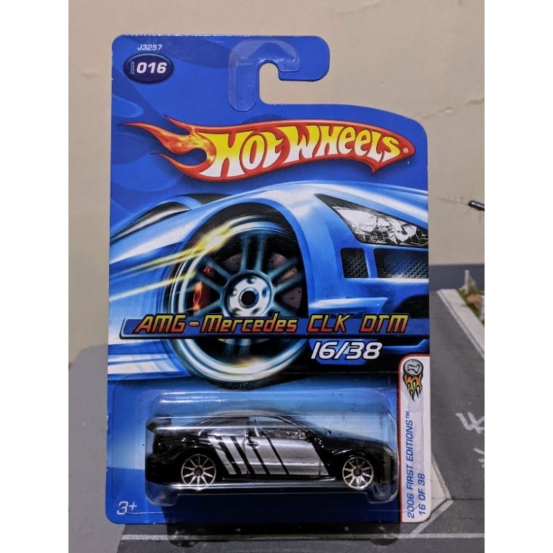 Hot Wheels Mercedes Benz AMG clk dtm blue card