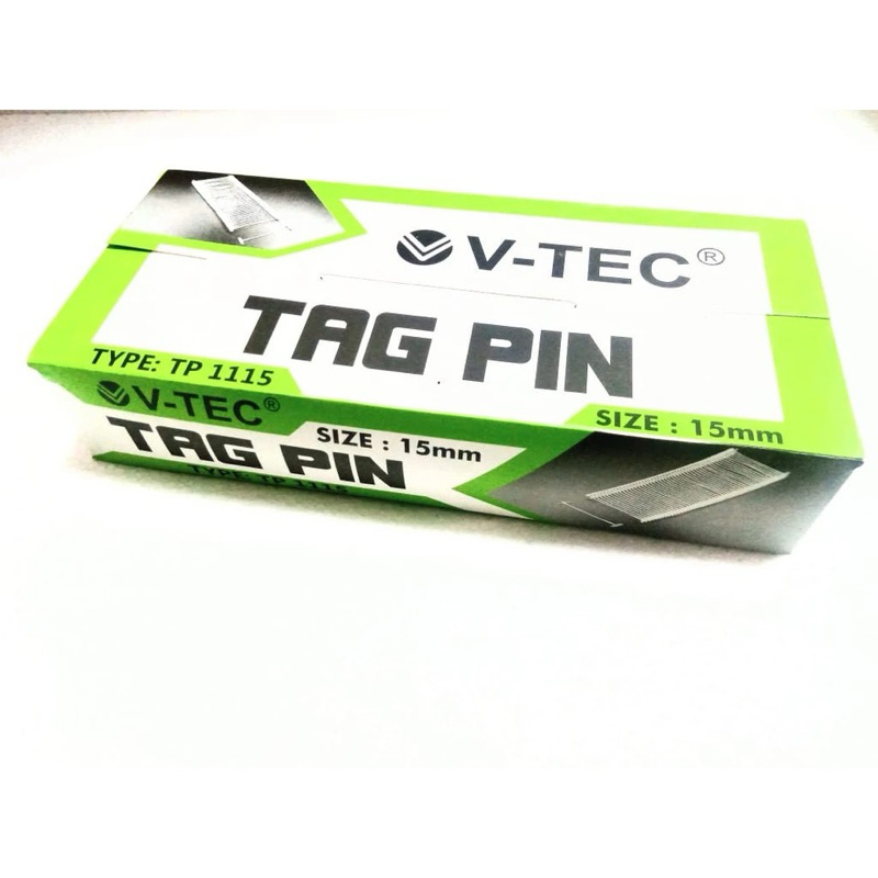 

V-TEC TAG PIN / PENGAIT LABEL BAJU TP 1115 (15mm)/TP 1150 (50mm) / REFFIL TEMBAKAN BAJU