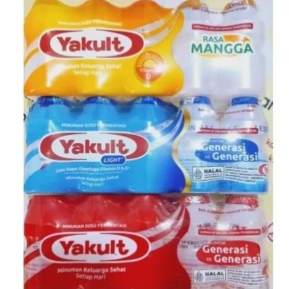 

Yakult / minuman probiotik/ Yakult Original/Yakult less sugar/ Yakult mangga
