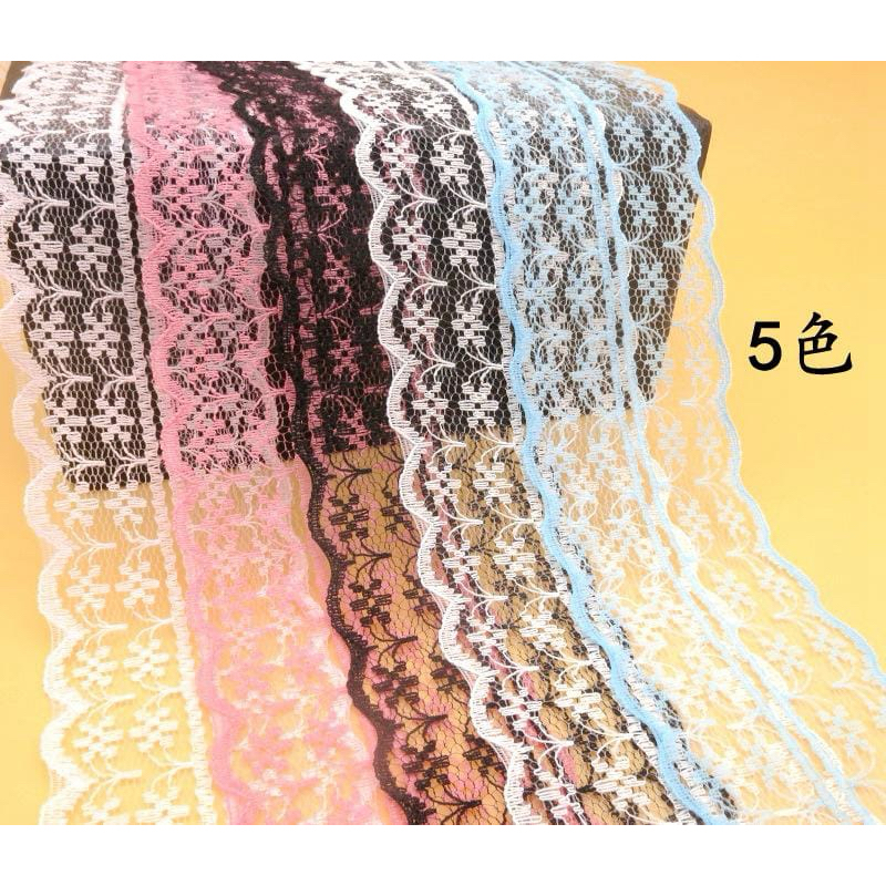 

BeadsBaby88 Pita Renda Pagar 4cm/40mm Premium Quality (5yard ) bahan best quality super lembut cocok untuk dibuat jepit rambut anak, acc fashion lain atau bahan untuk buat bunga