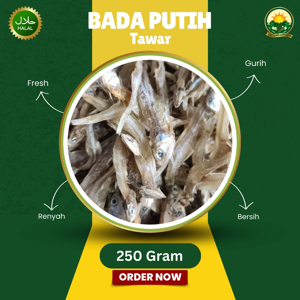 

Ikan Asin Ikan Bada Putih Tawar 250 Gram 500 Gram 1 Kg Garing dan Renyah asal Maninjau Sumatera Barat