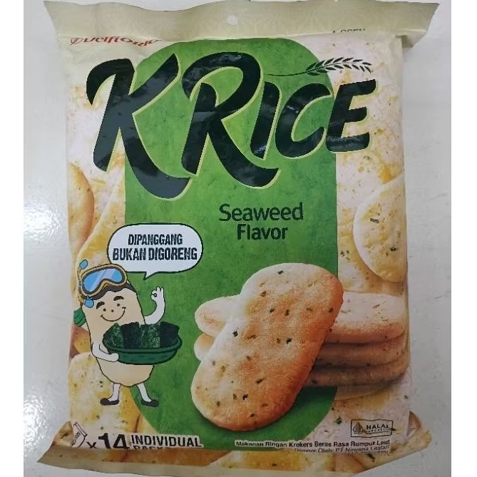 

Krice Delfi Orion krekers beras Seaweed / Cheese / Sweet PACK ( isi 14pcs )