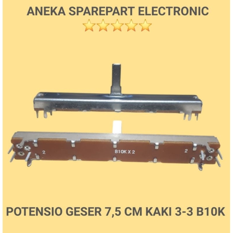 POTENSIO GESER 7,5 CM KAKI 3 - 3 B10K