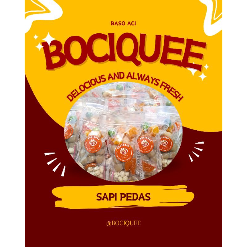 

Bociquee | Baso Aci Besar isi Sapi Suwir Pedas