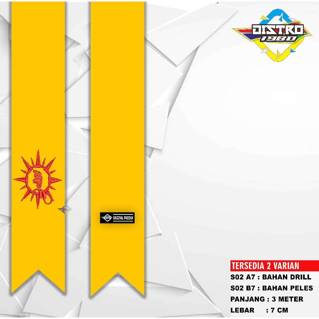 Sabuk Kuning IKS.PI KERA SAKTI S02 A7 Bahan Drill Custom Nama