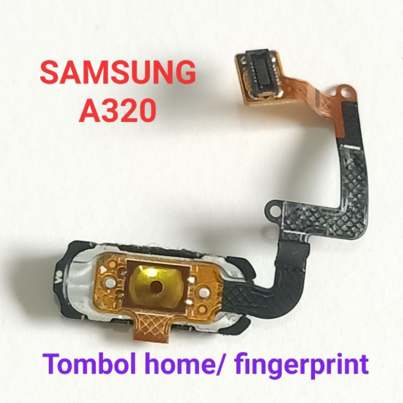 Flexible fleksibel tombol home/ Fingerprint Samsung A3 2017 / A320/ A320Y/ A320F Second Original Cop