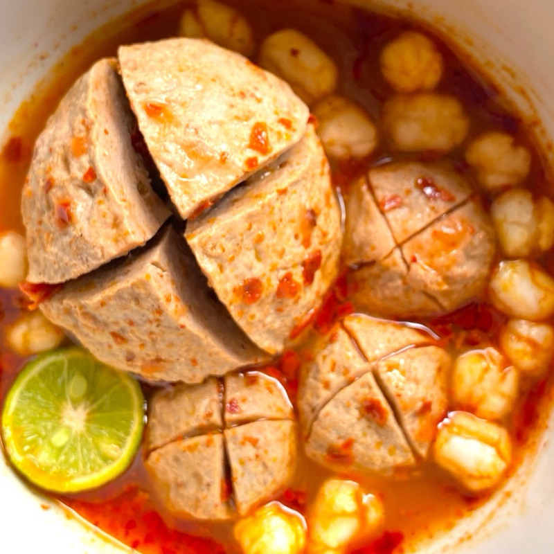 

baso ikan jumbo/baso ikan rudal bumbu instan