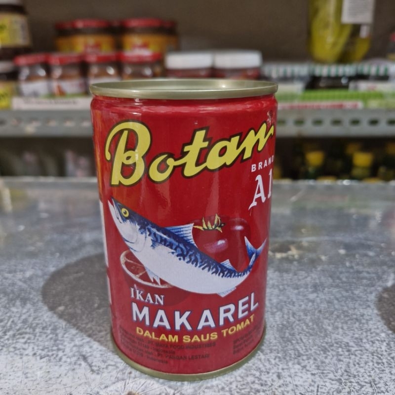 

RB Botan mackerel Saus Tomat 425 gr BESAR / sarden Botan / Botan 155 gram / Sarden Kaleng Botan