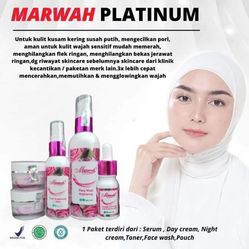 Marwah BPOM Bright / Aging / Platinum / Aging Spesial / Diamond Acne / Derma Acne  Ecer Satuan Suncr