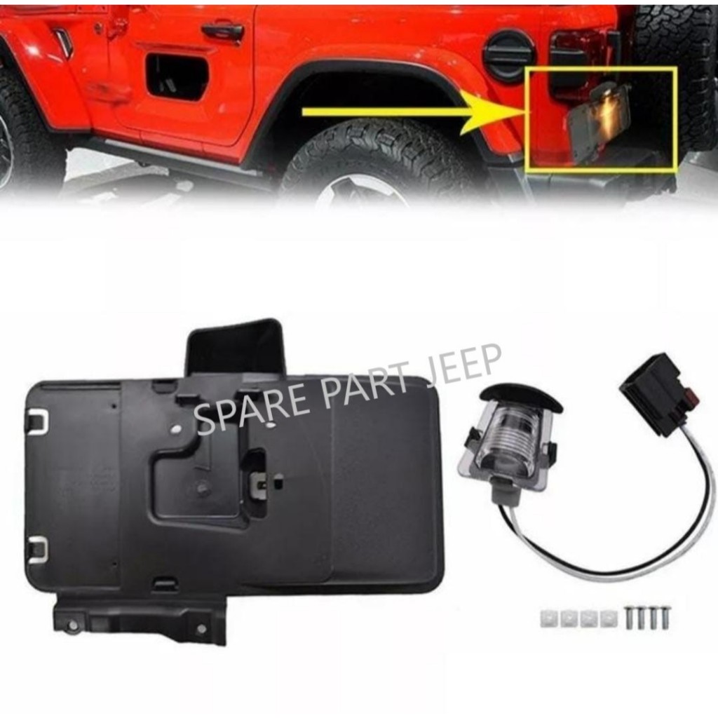 Bracket Rear License Braket Plat Nomor Belakang Jeep Rubicon JK