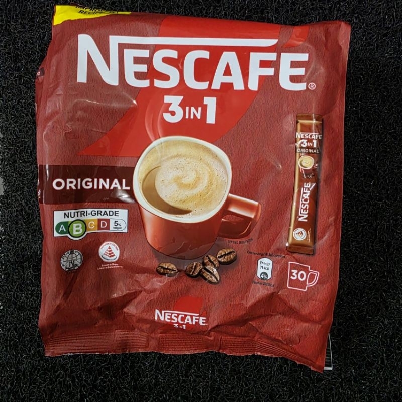 

Nescafe 3 in 1 original Singapura isi 30 stik
