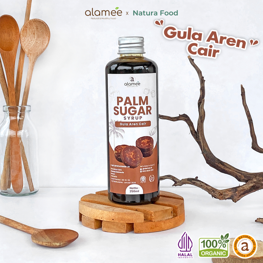 

ALAMEE Gula Aren Organik Cair Syrup Palm Sugar Organic Liquid Brown Sirup Natural 250ml