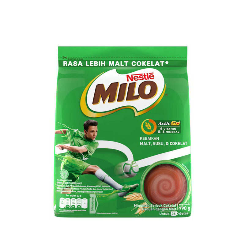 

Milo activ-go dan Milo 3in1 kemasan 790gr - PROMO