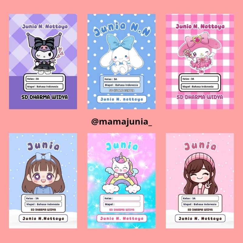 

buku tulis custom nama cover