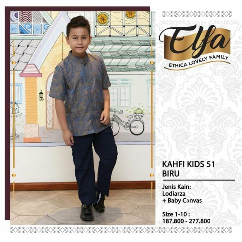 KOKO ANAK ETHI;CA KAHFI KIDS 51 WARNA BIRU