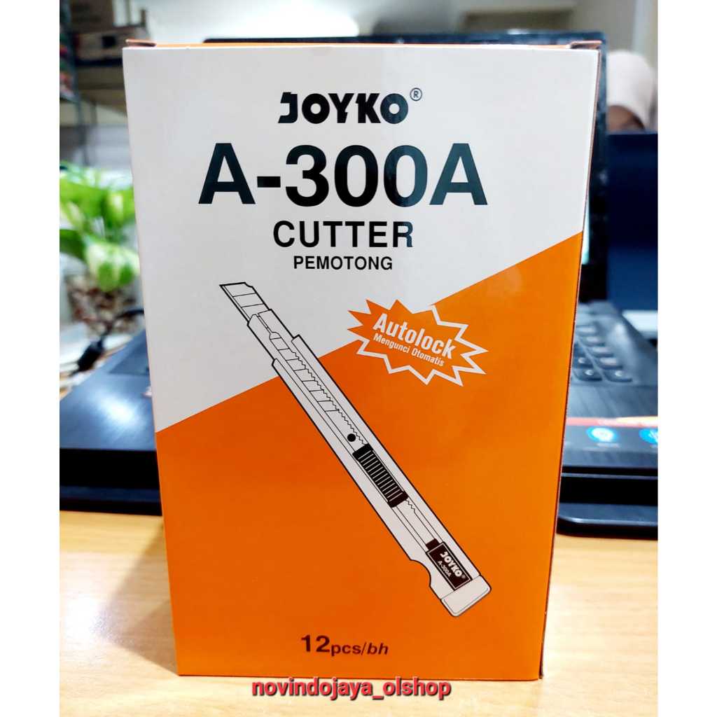 

CUTTER JOYKO A300 CUTTER KECIL AUTO LOCK TERMURAH GROSIR 12PCS