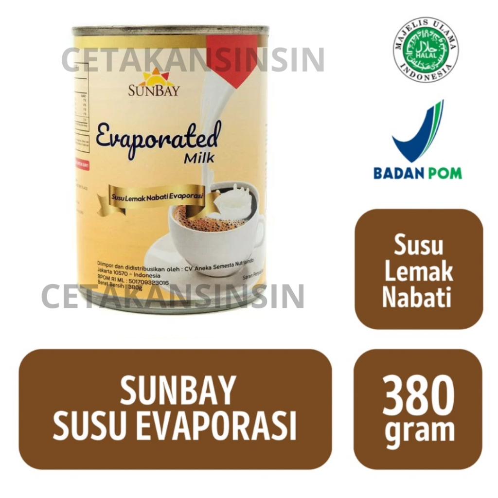 

Sunbay Susu Evaporasi / Evaporated Milk [380 gram]