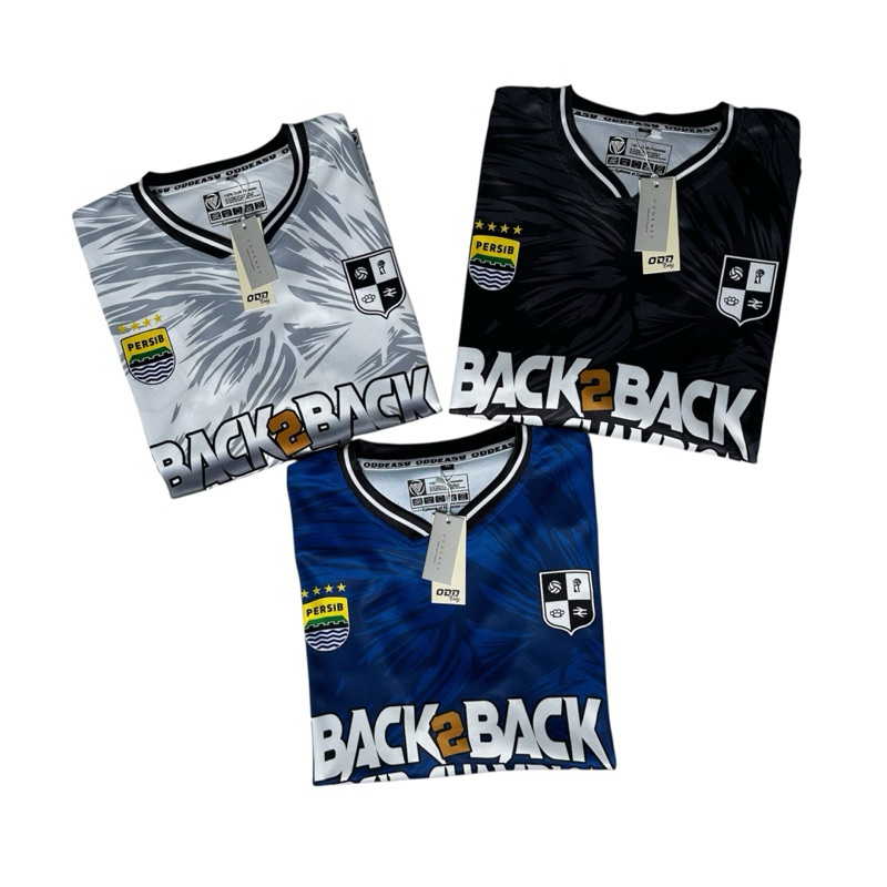 Jersey Bola PERSIB B2B Champions Unisex Full Tag Keren Pria Distro Baju Kerah Kaos Cowok Print Panja