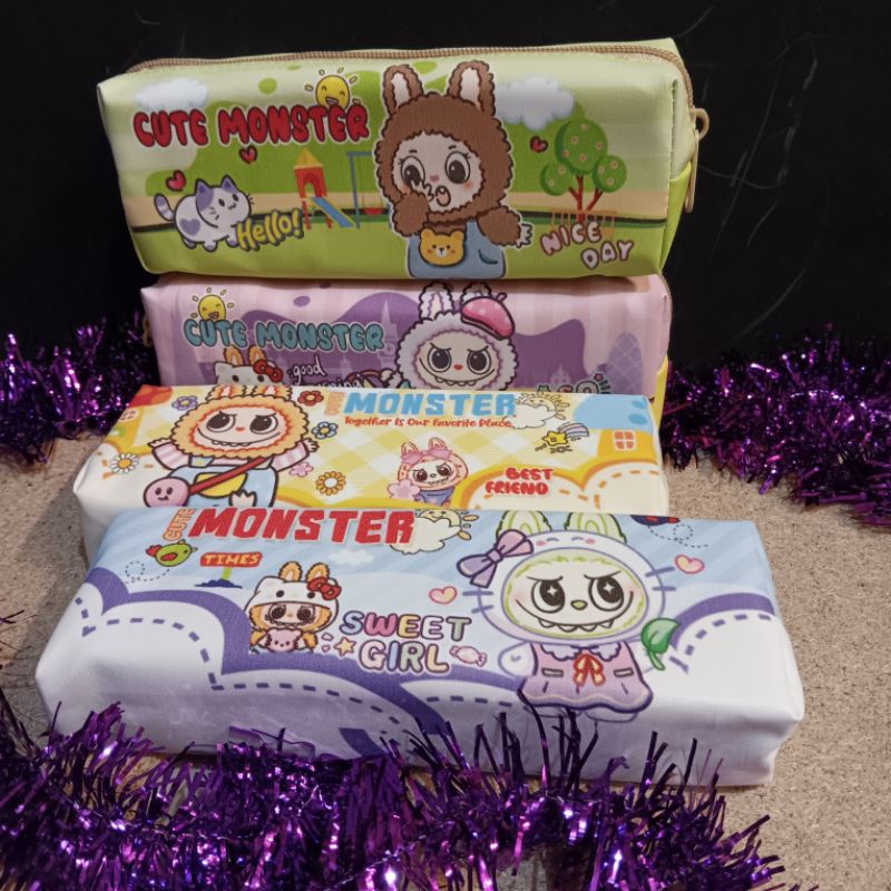 

Tempat Pensil Murah Motif Labubu Cute monster Pensil Case OCP-093