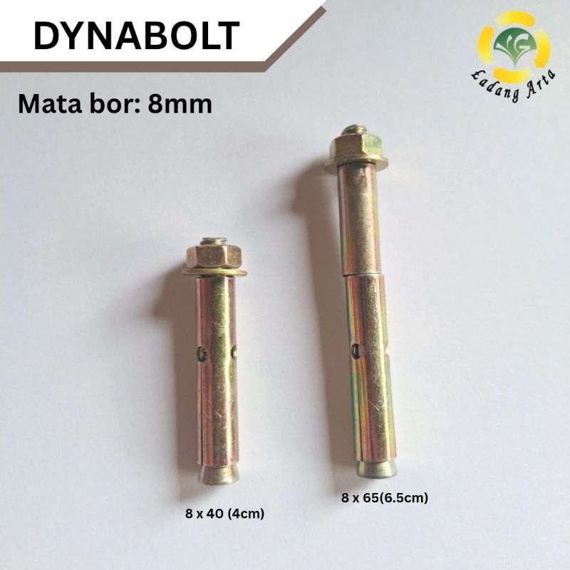 Dynabolt M8/ baut beton / baut tembok/ dynabolt M8 x 40/ dynabolt M8 x 65