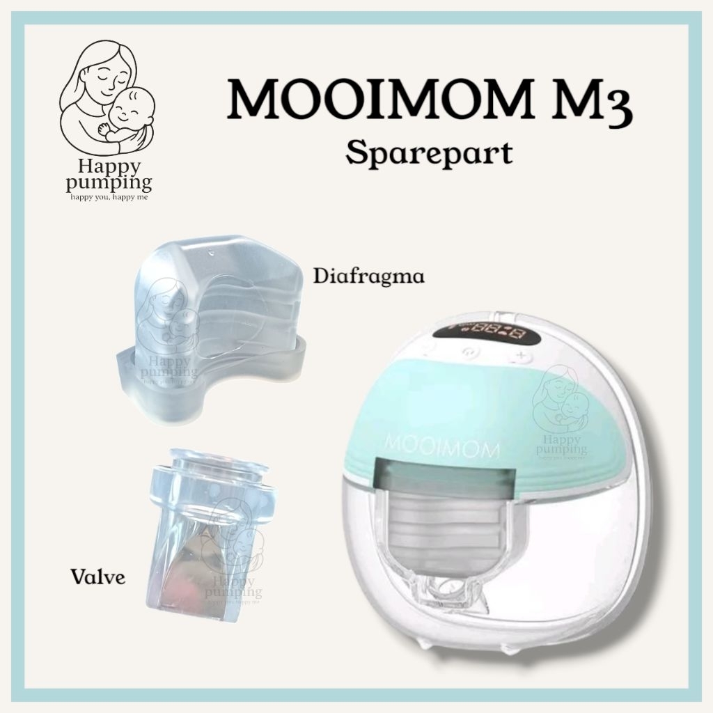 Mooimom M3 Sparepart / Sparepart Pompa Asi Mooimom M3 / Valve mooimom m3 / Diafragma Mooimom M3 / ka