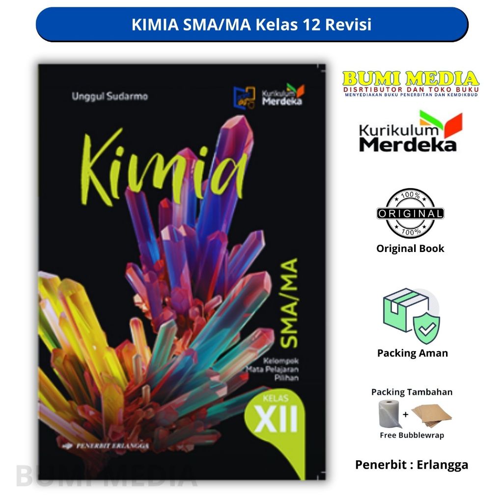 Buku KIMIA Kelas 12 SMA/MA Kurikulum Merdeka Penerbit Erlangga