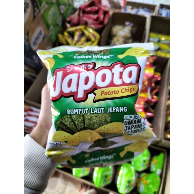 

japota potato chips rumput laut