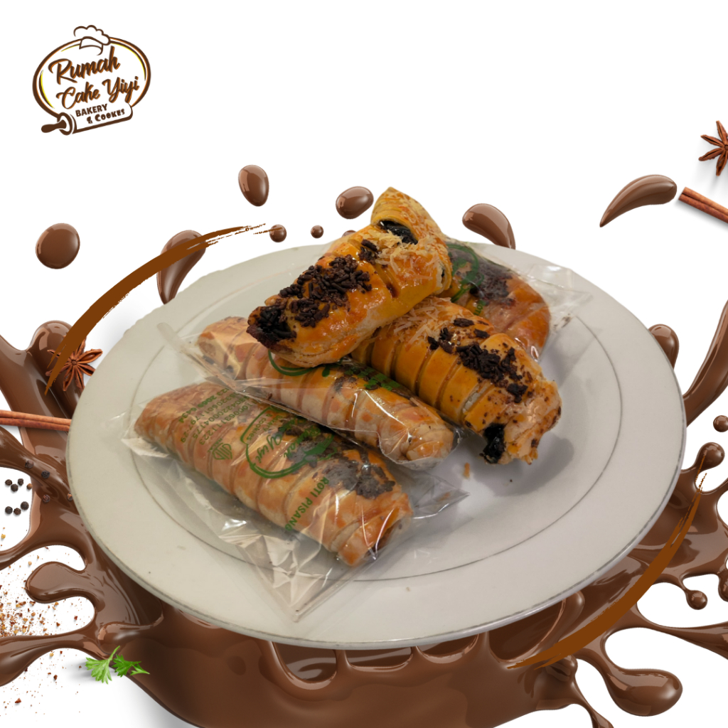 

Bolen Lilit Pisang Rasa Cokelat & Keju Isi 5/Box