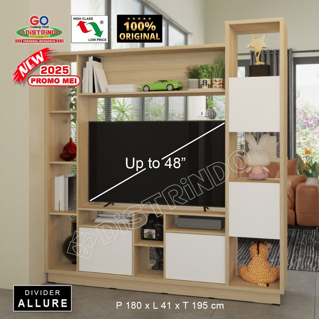 DISTRINDO Bufet TV 2sisi / Divider Minimalis