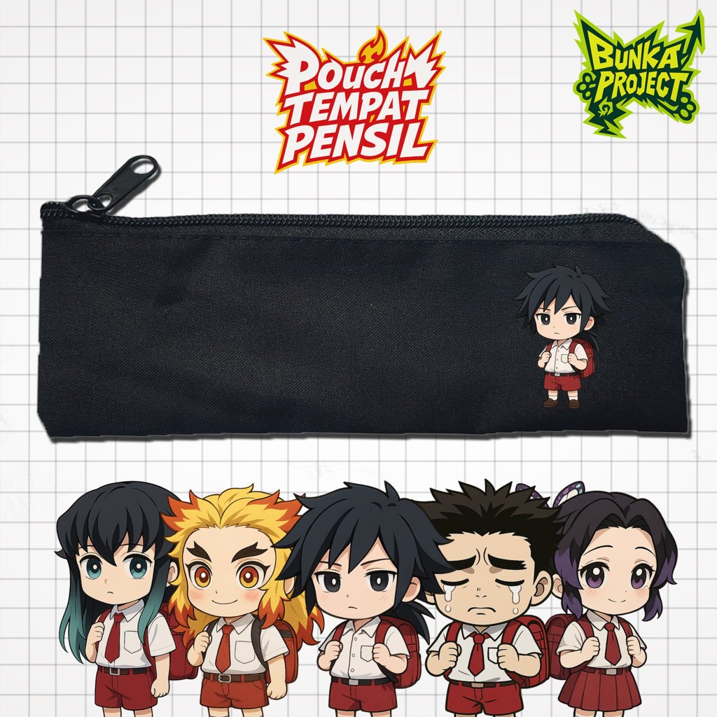 

Pouch Tempat Pensil Anime Demon Slayer Hashira Seragam SD Murah Bahan Souvenir Pernikahan Bisa Bayar Ditempat cod Gift Anniversary Couple Hampers Kado