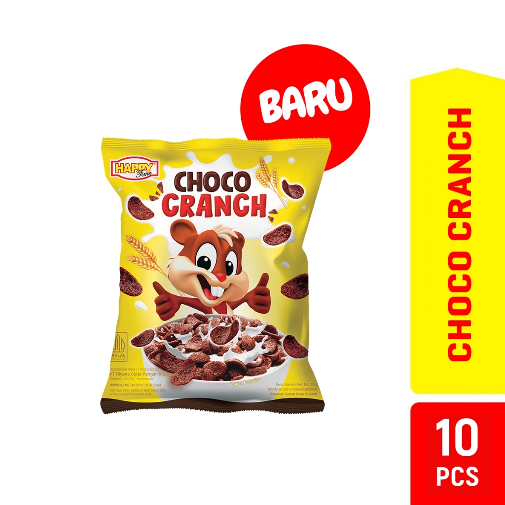 

Happy Time Sereal Choco Cranch 1 Renceng isi 10 Pcs x 30 gr