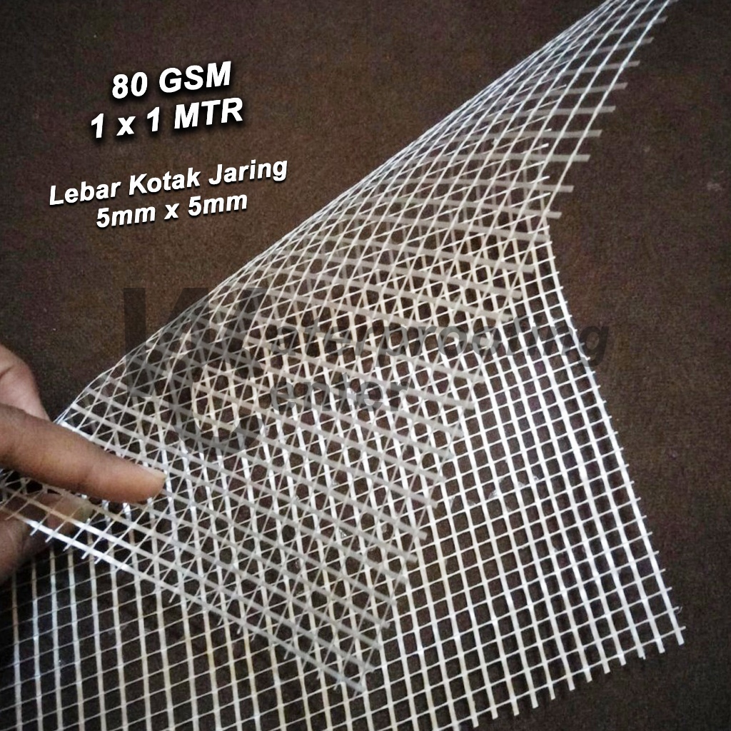 Fiberglass Mesh Waterproofing Meteran 1m x 1m - Serat Jaring Fiberglass Untuk Plester dan Pasang Mar