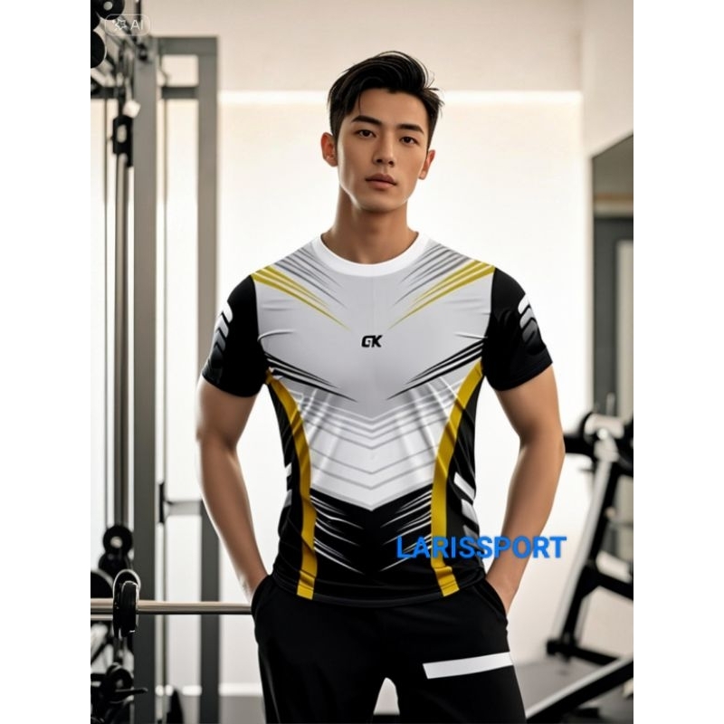 Cod Kaos Voli Pria Full printing Baju Volly Pria Dewasa Jersey Futsal Pria premium Jersey Badminton 