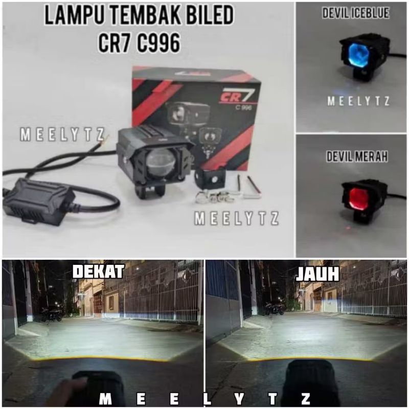 CR7 C996 - Lampu tembak Biled Waterproof