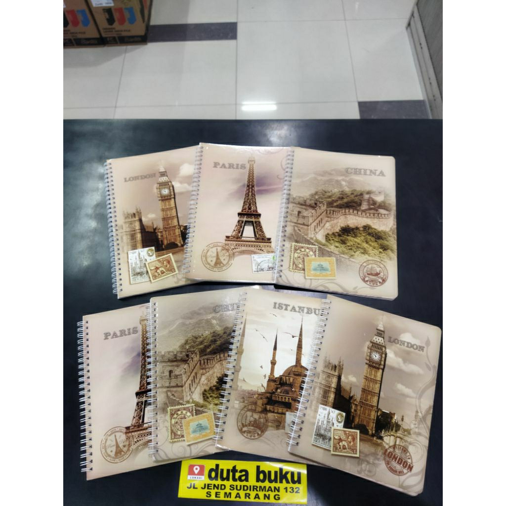 

Buku Binder Spirall Notebook Diary Agenda Buku Catatan Bergaris Kiky A5/B5