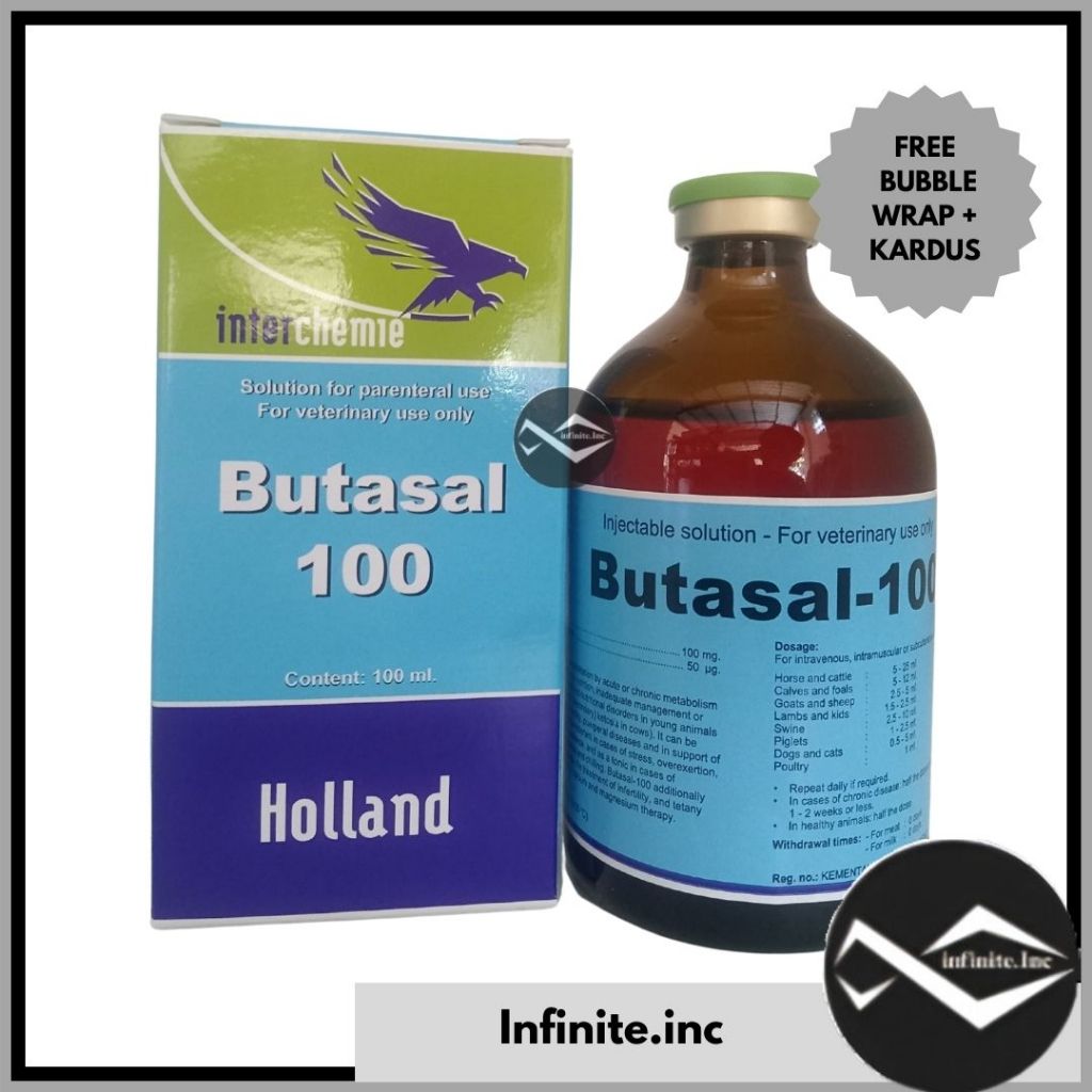 Butasal 100 butaphospan B12 Cyanocobalamin Butasal-100 u/ anemia penambah stamina hewan