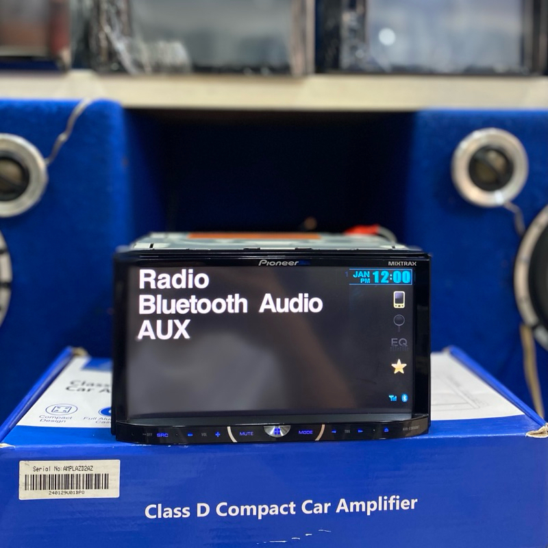 head unit doule din merk pioneer AVH-X5650BT