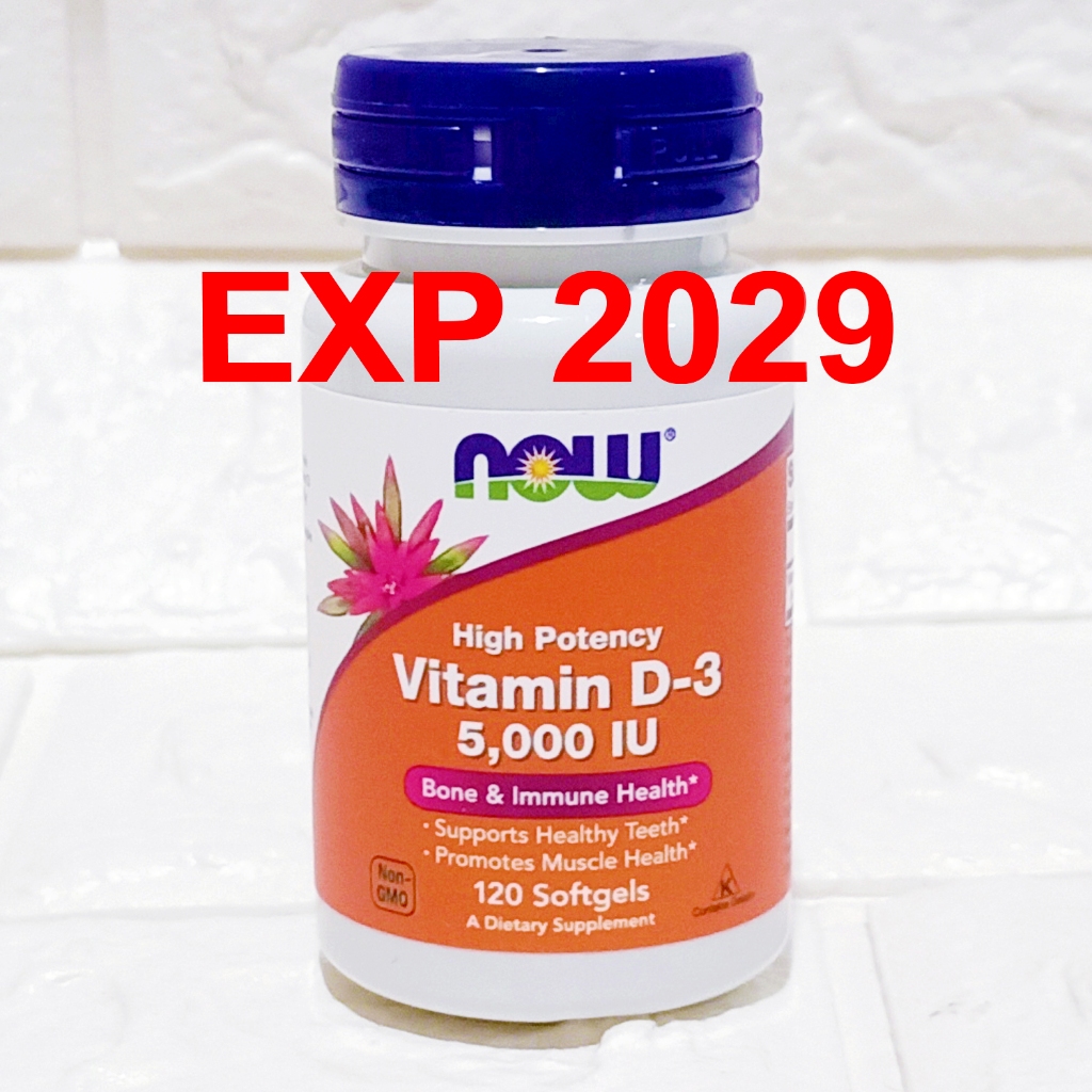 Now Foods D3 5000 iu 120 Softgels Now D3 5000