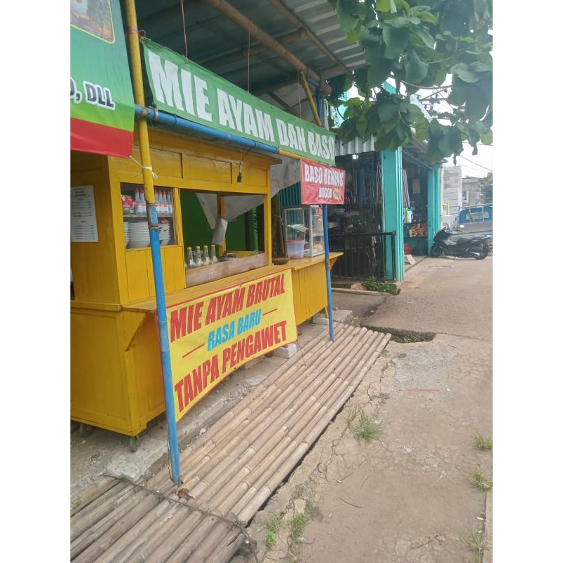 gerobak mie ayam bakso dan perlengkapan