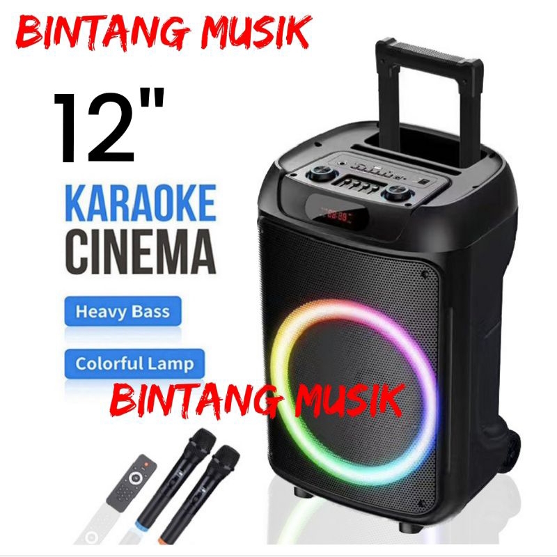 SPEAKER PORTABLE WIRELESS BIGSOUND SPEAKER 12 INCH TTD 1209