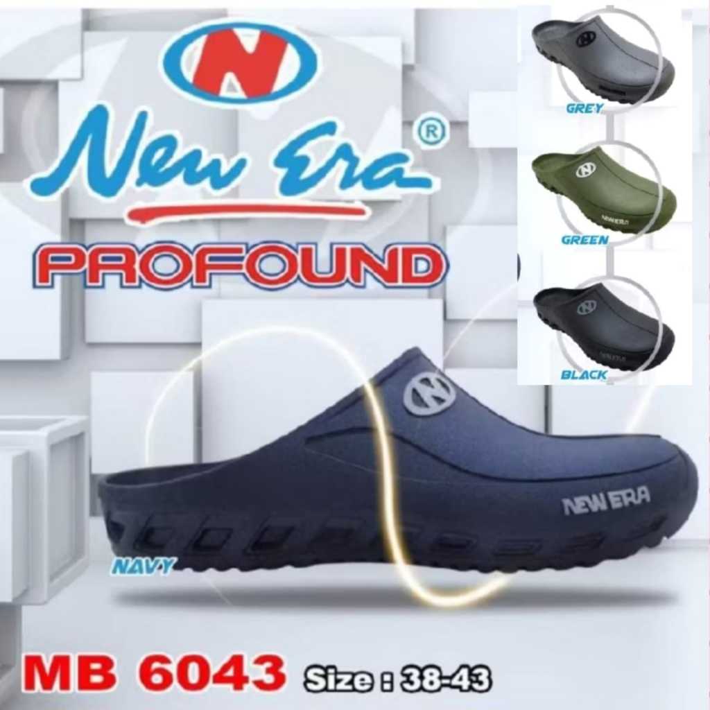 kualitas super sogo newera mb 6043 sepatu sandal slop karet pria dewasa new era profound mb 6043