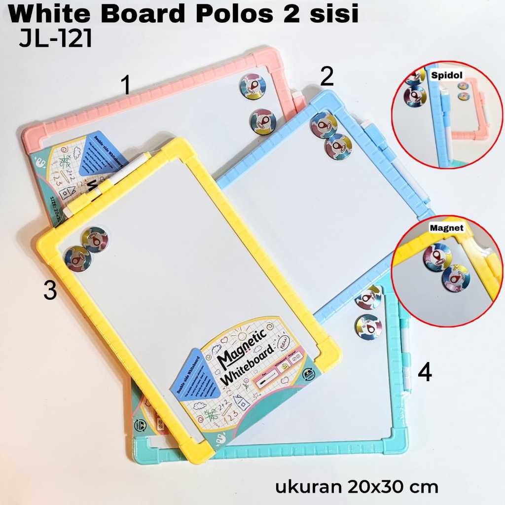 

SOS White board Polos 2 sisi 20x30 JL-121/Papan Tulis