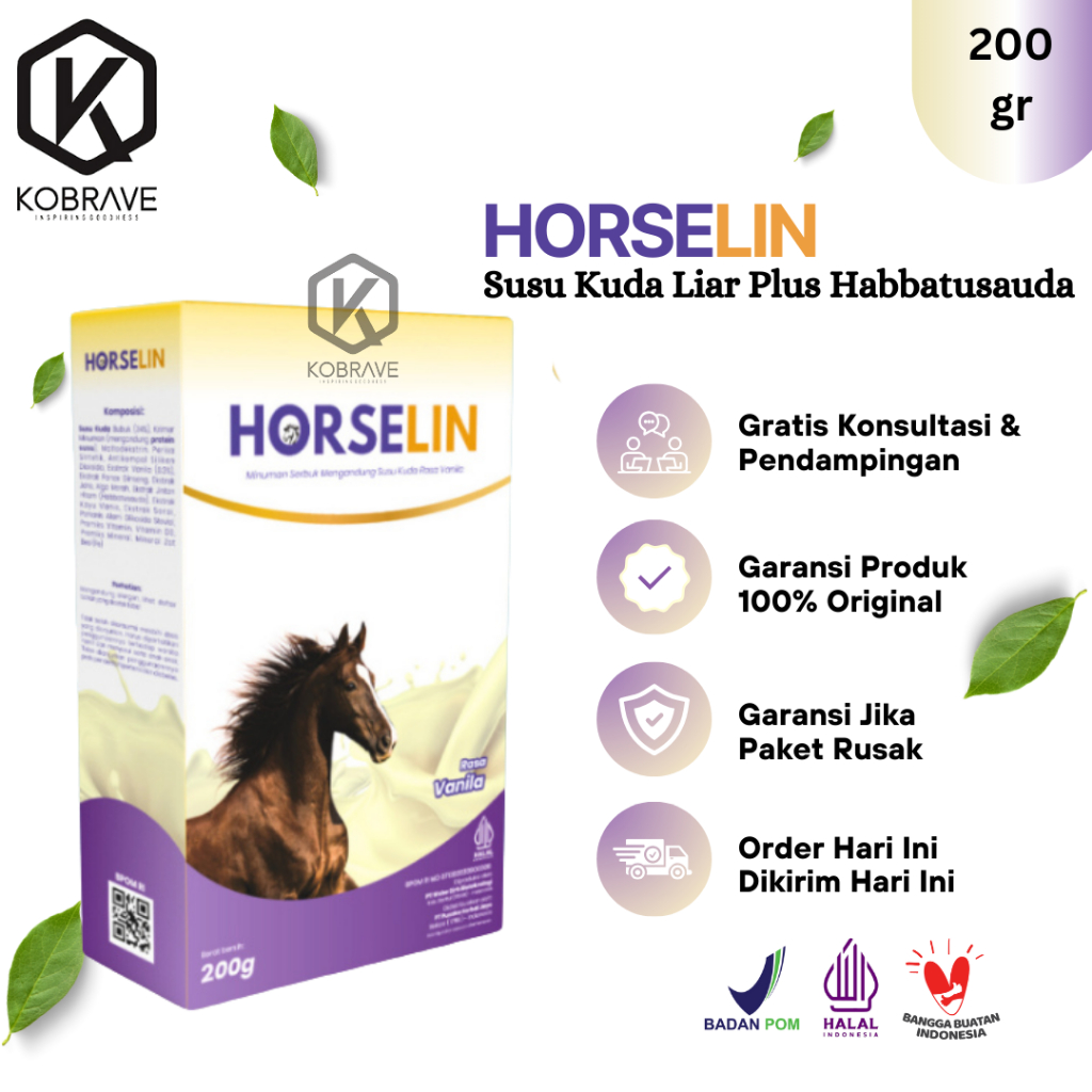 

Horselin Susu Kuda Plus Habbatusauda Asli Bantu Atasi Nyeri Sendi