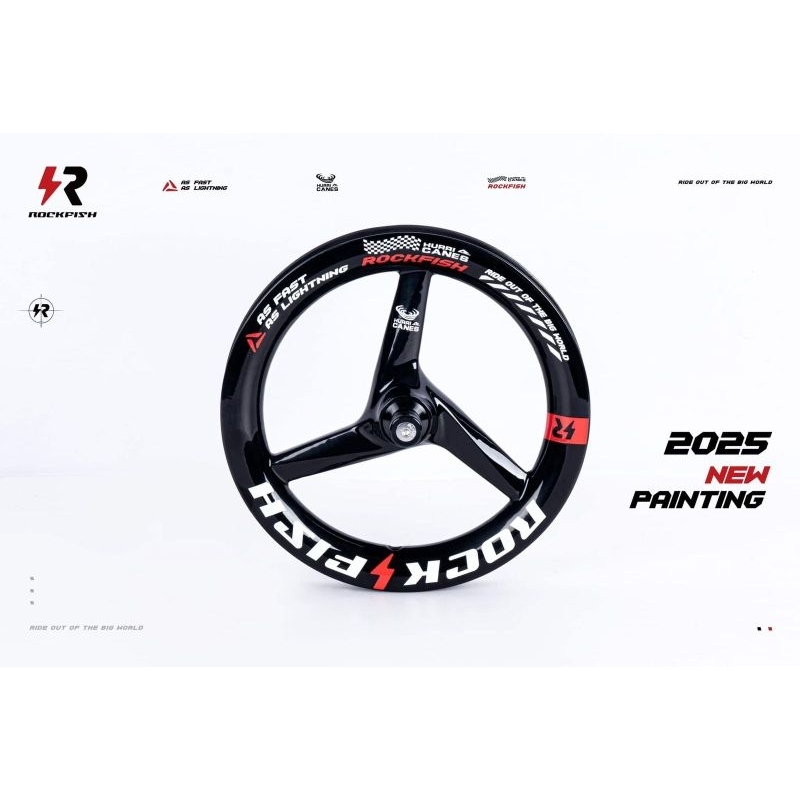 Wheelset ROCKFISH carbon New FT - HURRICANE sepeda pushbike / balancebike